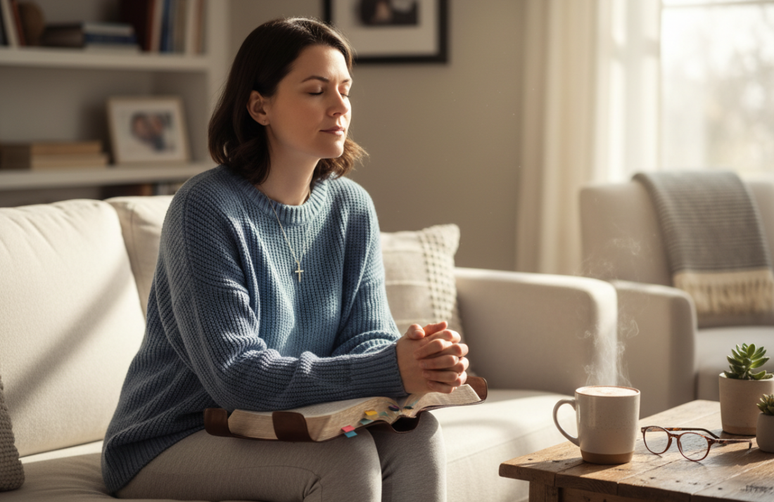 Praying woman