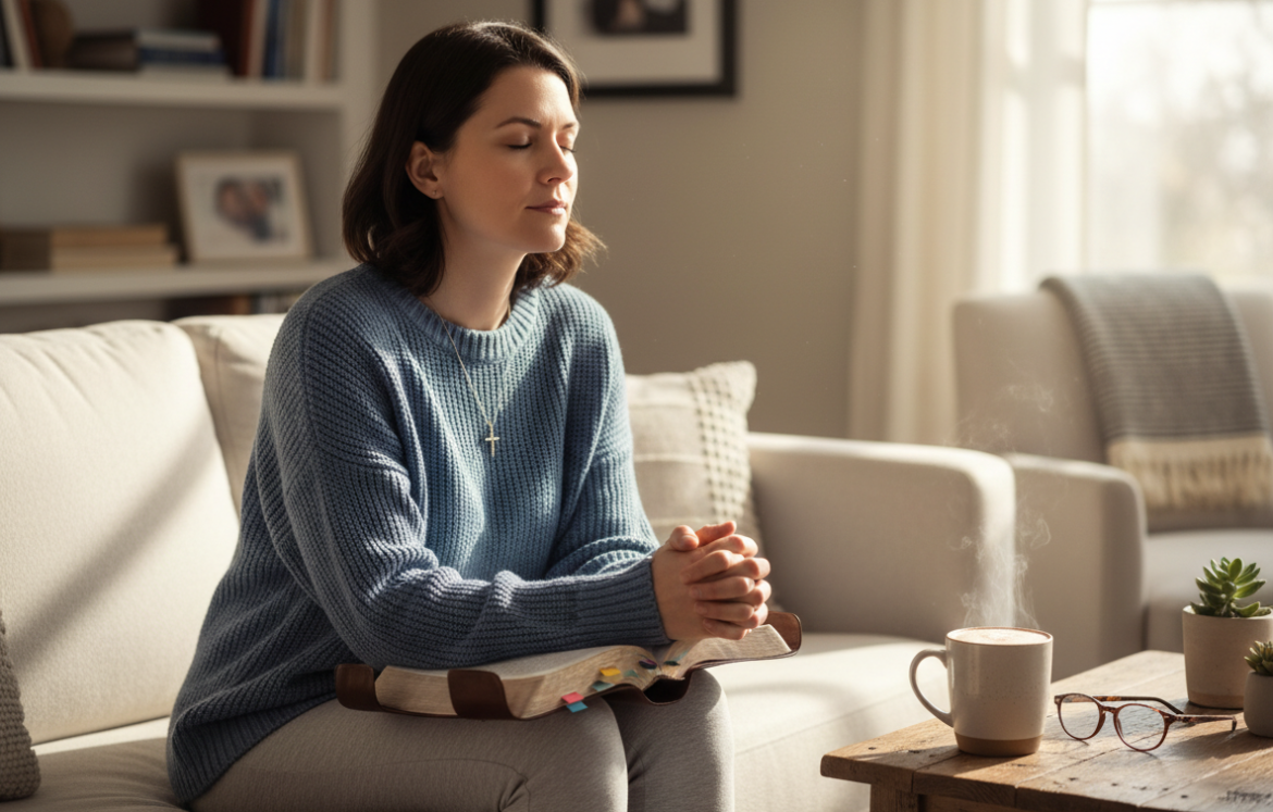 Praying woman